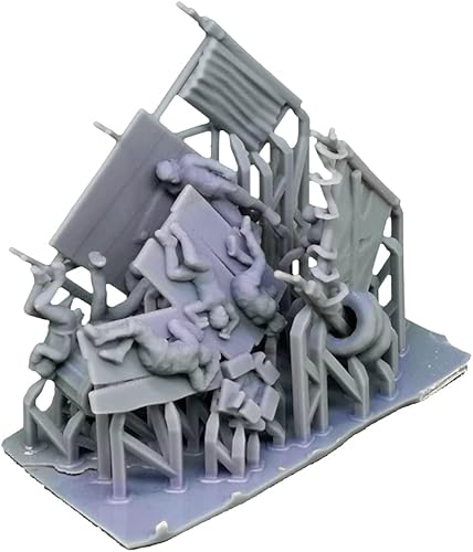 Miniatura 2 de Outland Models Model Autos Diorama Homeless People Figura Set 1:64 Escala S