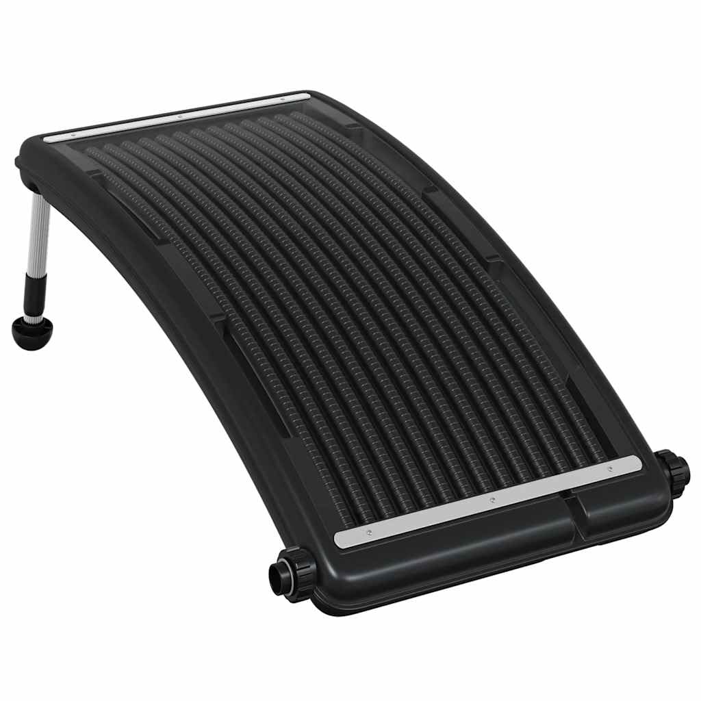 vidaXL Panel Calefactor Solar para Piscina Curvada Sistema de Calefacción Calentador Agua Caliente Sol de Energía Abrazaderas de Manguera 110x65 cm
