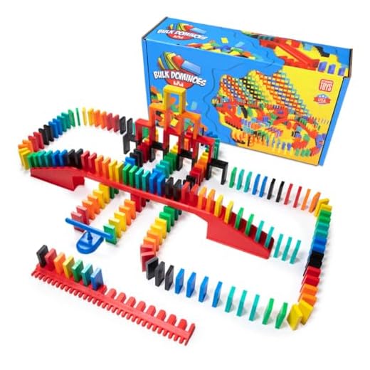 Bulk Dominoes 206pcs Pro-Domino Starter kit | pro-Scale, Premium Stacking & toppling Domino Set Chain Reaction STEAM Building Toy Set