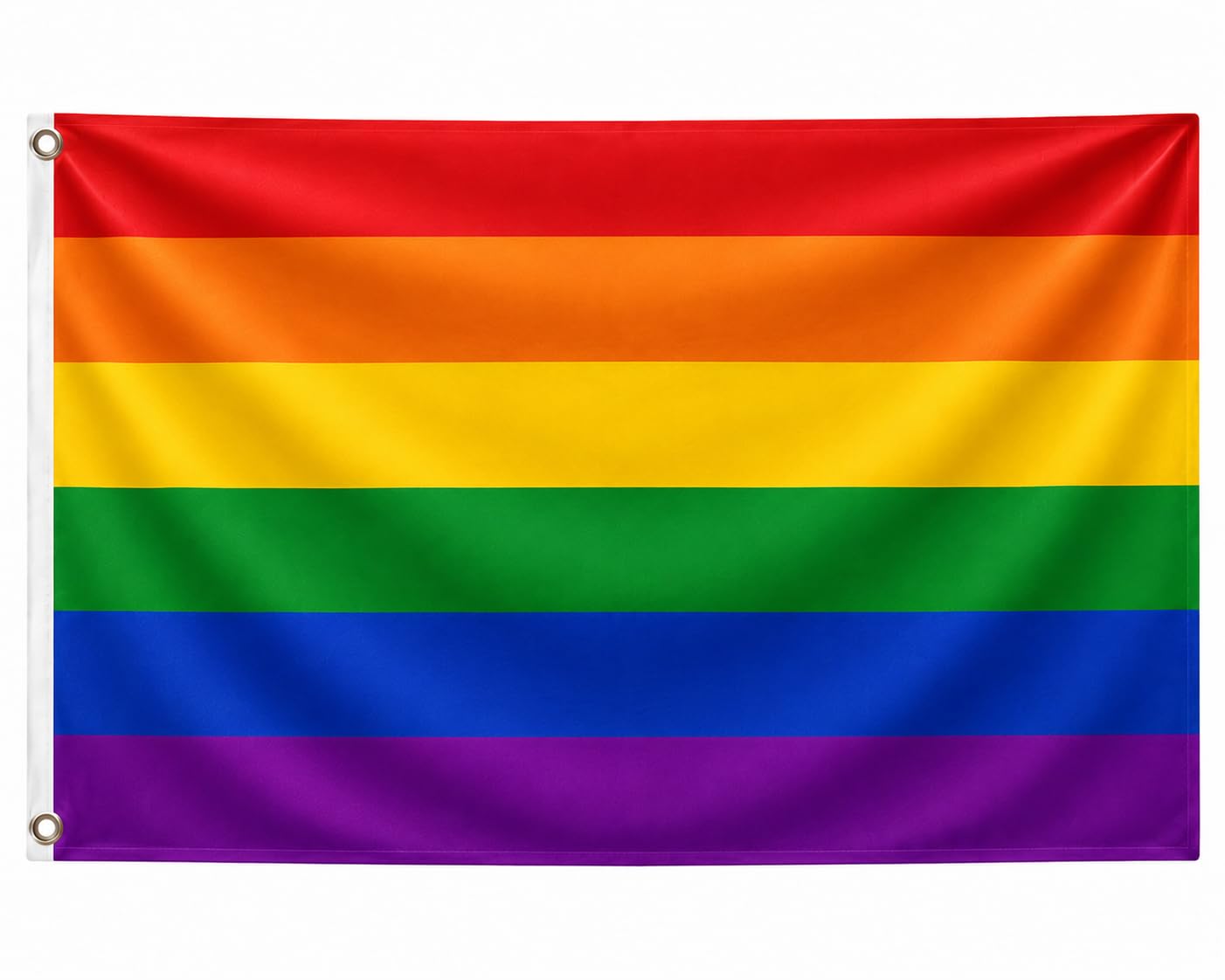 Noovaa National Flag, Weather Resistant, Reinforced Brass Eyelets, High Quality Polyester, Strong Double Stitching, Bright Colours (1, LGBT, 90x150cm)