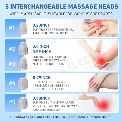 Image of Shockwave Therapy Machine for Muscles and Joints, Full Metal Host for Stable and Stronger Energy Output, Safe and Easy to Use,Non-Invasive, No Side Effects