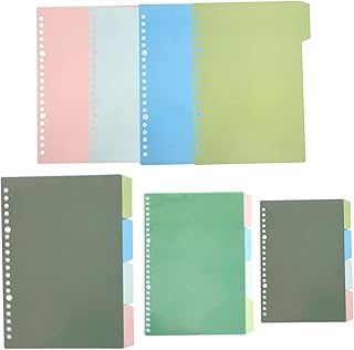 VILLCASE 12 Conjuntos Separador De Índice Abas Inseríveis De Página Divisórias De Pasta Divisórias De Cartão Separadores De Fichário Divisórias De Papel Com Abas Divisórias Inseríveis