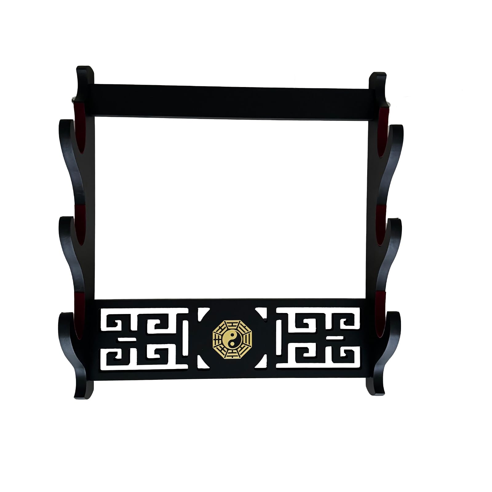 Supporto Da Parete Per Spade Z-fiber - 3 Livelli, Design Drago, Per Katana E Spade Samurai