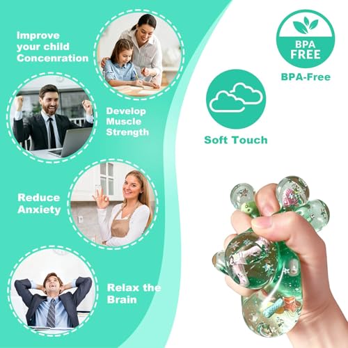 Image of Slow Rising Squishy Fidget Toys - 4 Pack Squeeze Toys for Teens &Adults