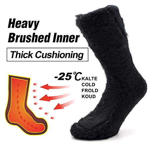 Socks Daze 1/2 Pack Men's Winter Warm Thermal Socks Women's Crew Thick Insulated Heated Boot Socks for Hiking Skiing4