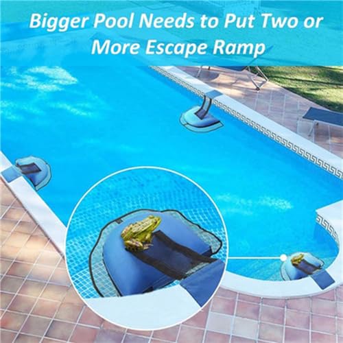 HXStar Pool Ausstiegshilfe für Tiere, Tiersparende Fluchtrampe für Pool, Schwimmende Rampe Rettungen, Tierrampe Kleintier Swimming Fluchtrampe Sicherheit Tierrettungs Critter Escape Ramp