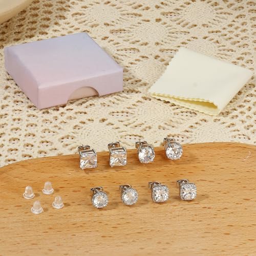 Yadoca HZHENG-YADC-LY117-4CZ-S8 Cubic Zirconia Earrings Studs thumb #6