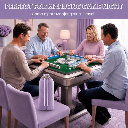 Bolsa organizadora de rack para Mahjong, 2 compartimentos miniatura 6
