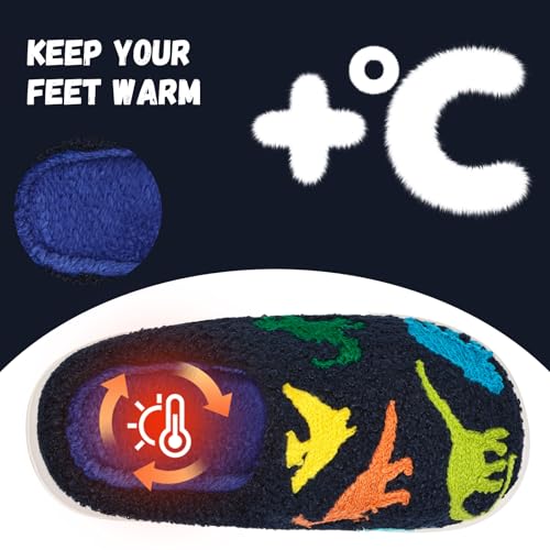 Image of IceUnicorn Kids Slippers Boys Girls Warm Winter House Slippers Big Little Kids Non-Slip Soft Plush Memory Foam Home Shoes for Indoor Outdoor
