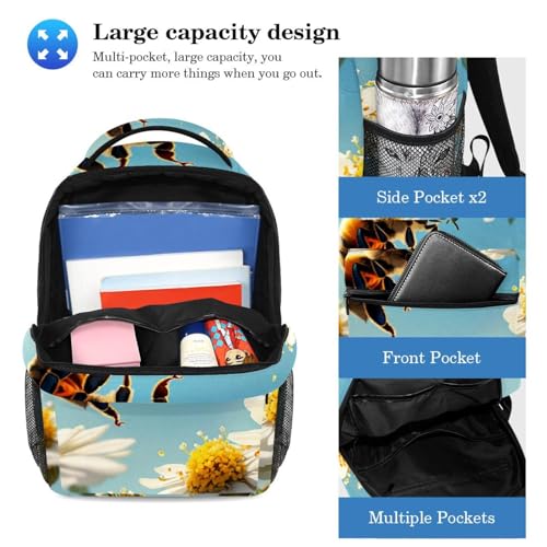 Sac à dos avec trousse à crayons multicolore pour filles et garçons
