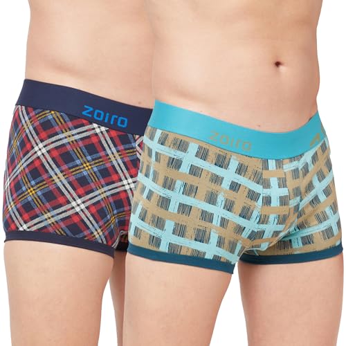 Image of Zoiro Men's Soft Cotton Blend Solid Trend Trunk (Pack of 2) |Colours May Vary