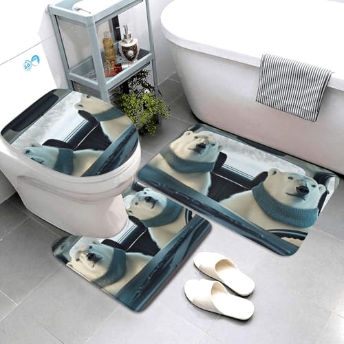 Alfombrilla de baño lavable a máquina con microfibra absorbente 4