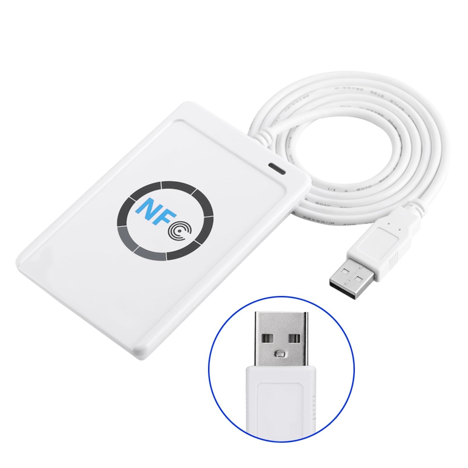 Scrittore NFC RFID Reader Writer Writer Lettore bianco Writer Encoder Distanza di Lettura Ccid Antenna Integrata Made in AbsandPC