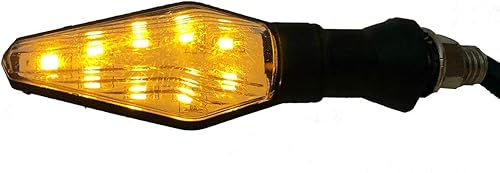 Miniatura 3 de MotorToGo Black Sequential Lamp Turn Signals Lights LED Turn Signals Blinkers Indicators Compatible for 2015 Kawasaki Ninja H2R