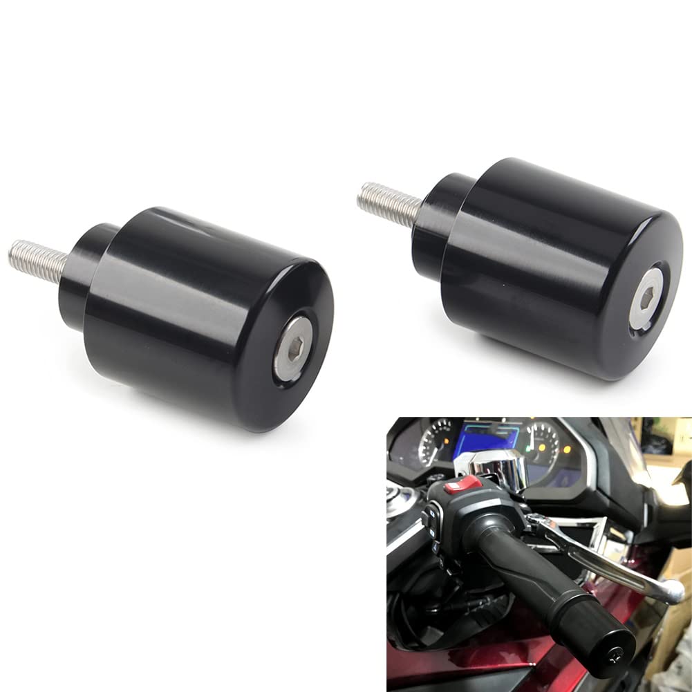 Three T FSFY Embouts de guidon de moto pour Honda GoldWing GL1800 2000-2023, noir