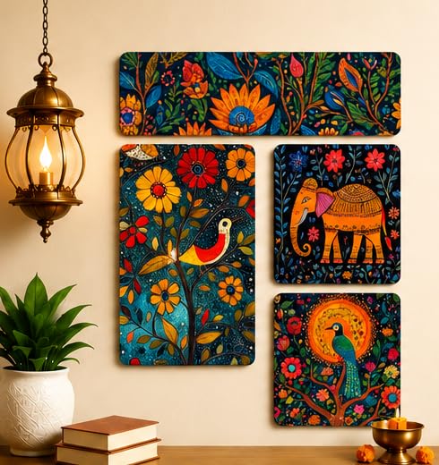 Image of Motivational Quote Wall Hanging for Home Decor | What You Think You Become, What You Feel You Attract, What You Imagine You Create MDF Wooden Wall Art | Office, Living Room & Meditation Decor (WH-39)