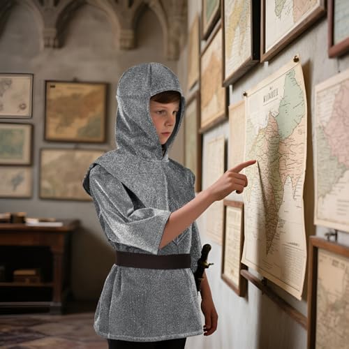 Disfraz Completo Medieval de Caballero para Niños miniatura 4