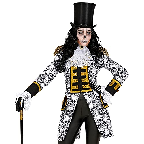 Widmann 50102 50102-Dia de los Muertos Parade-Frack, uniforme per il giorno della morte, giacca, cappotto, direttore circo, costume, carnevale, festa a tema, donna, multicolore, M