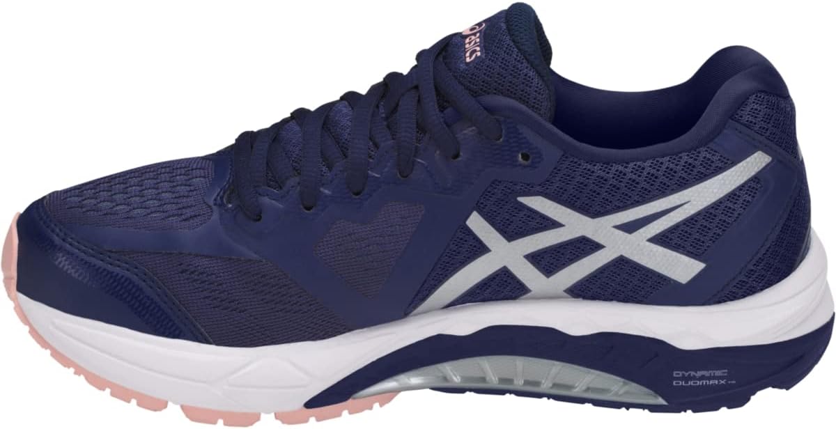 ASICS Women's Gel-Foundation 13 Running Shoes, 7, Indigo Blue/Silver/Seashell PI