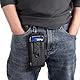 ANPNELEC Handy Gürteltasche Handytasche Gürtel Smartphonetasche Taktische Gürteltasche Outdoor-Sport-Rucksack Hängetasche für iPhone 16 15 Pro Max 16 15 Plus Samsung Galaxy A16 A06 A55 A56 - Schwarz