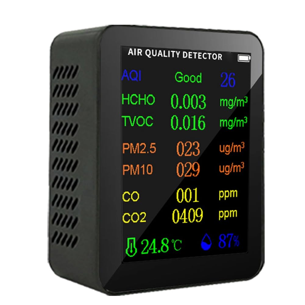 Compteur de qualité de l'air intérieur portable contre le CO2 et PM2.5