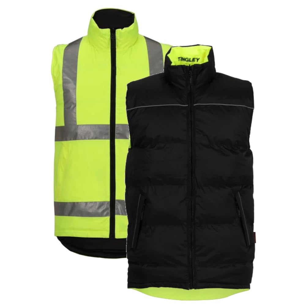 Workreation High Visibility by TINGLEY – Polyester, Fluorescent Yellow-green/Black, Model V26022