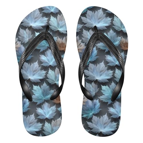 Flip Flop Sandals Surreal Maple Print for Women Men Beach Outdoor XS