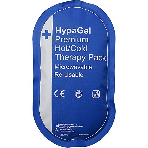HypaGel Premium Reusable Hot/Cold Therapy Pack 13cm x 23cm - Microwaveable Freezable Therapy Pack for Sports First Aid Muscle Strain and Sprain Injuries Pain Relief