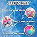 RNSSEZ Light Up Reusable Water Balloons Magnetic Self-Sealing Silicone Water Balloons for Kids Adults Summer Fun Party Pool Fun Beach Toys With LED Light (4PCS)
