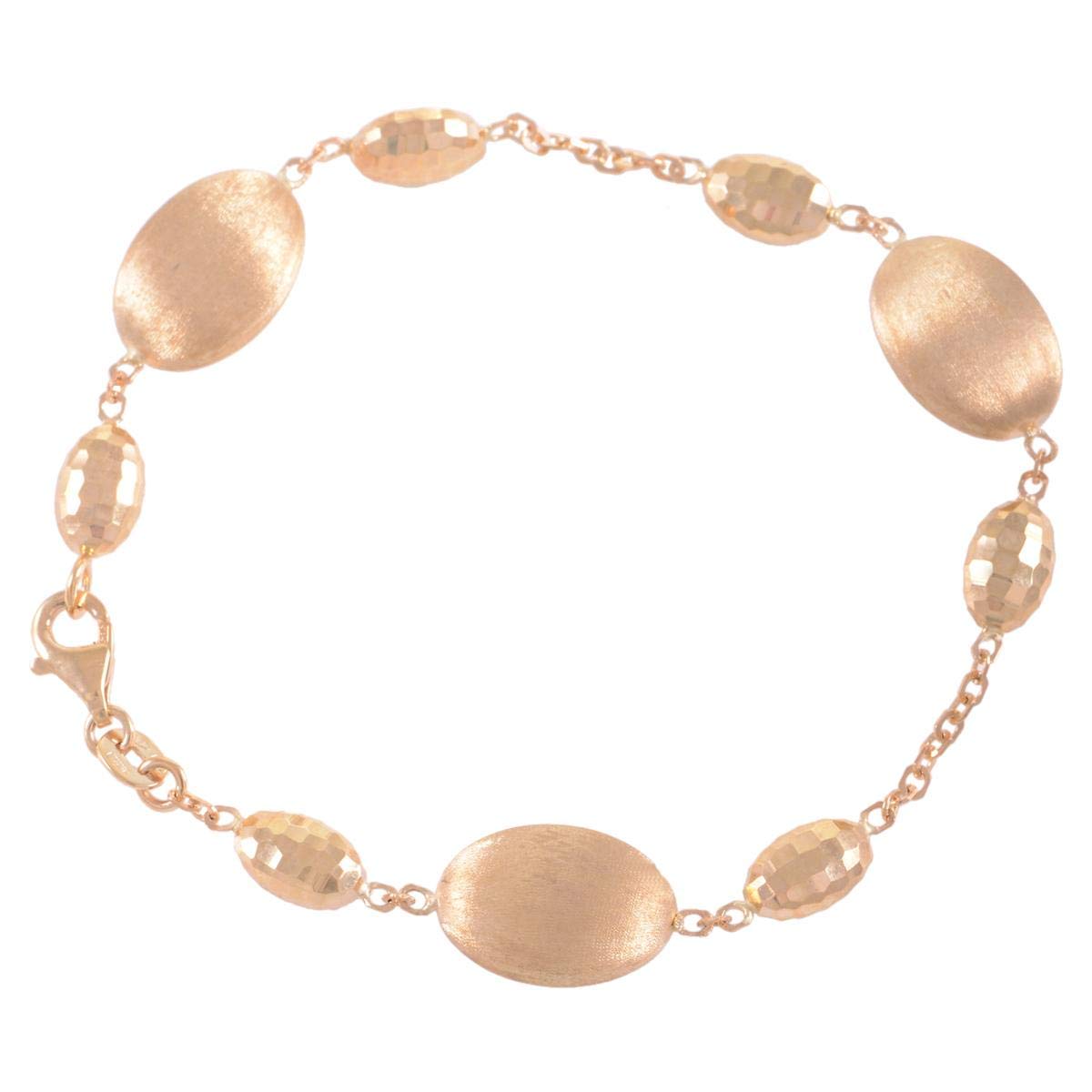 Daniela Coara Ladies 14K Gold Chain Bracelet, 18 cm