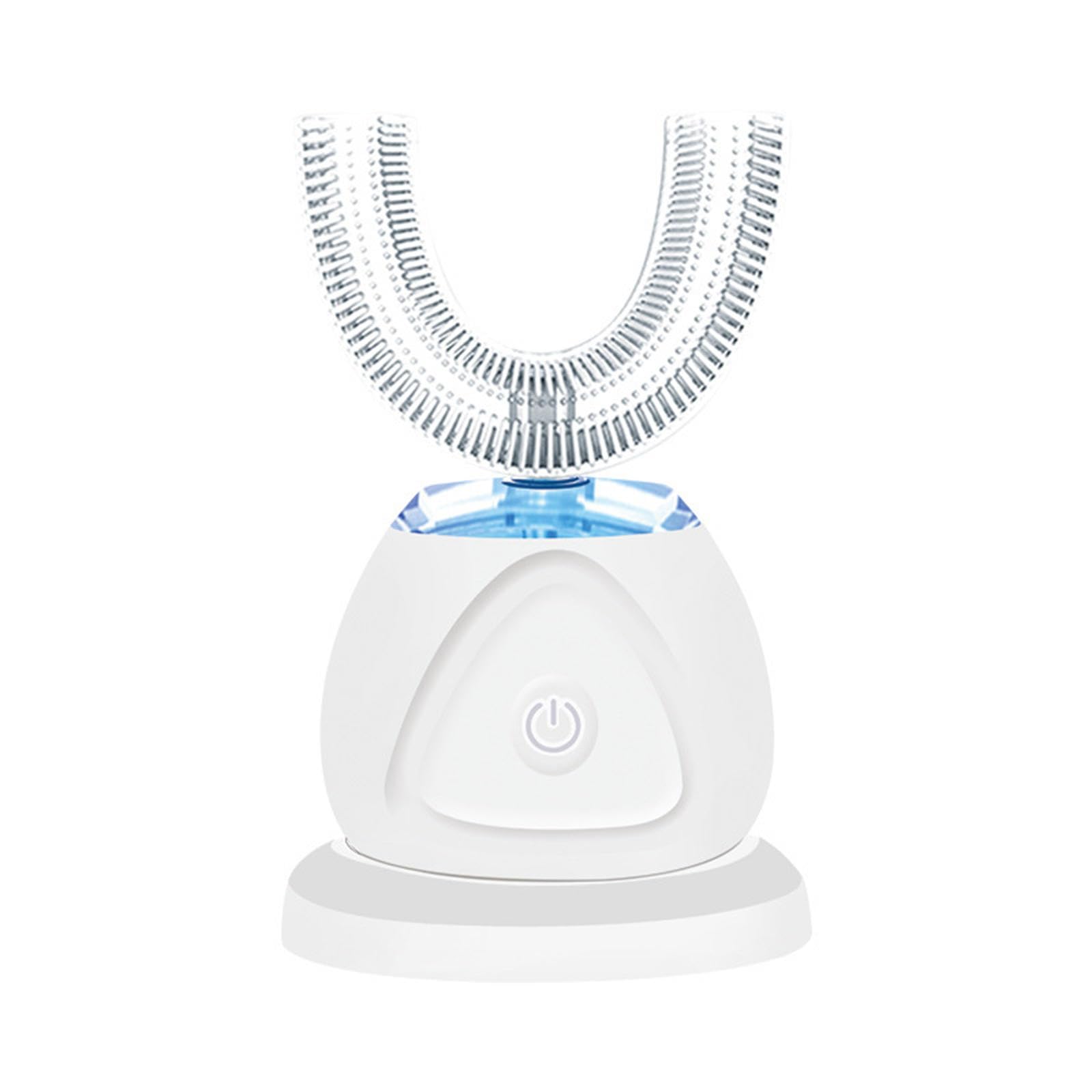 VIDECOR Cepillo de Dientes Electrónico, Cepillo de Dientes Eléctrico en Forma de U, Cepillo de Dientes Automático Inalámbrico USB Inteligente, Cuidado Bucal,C