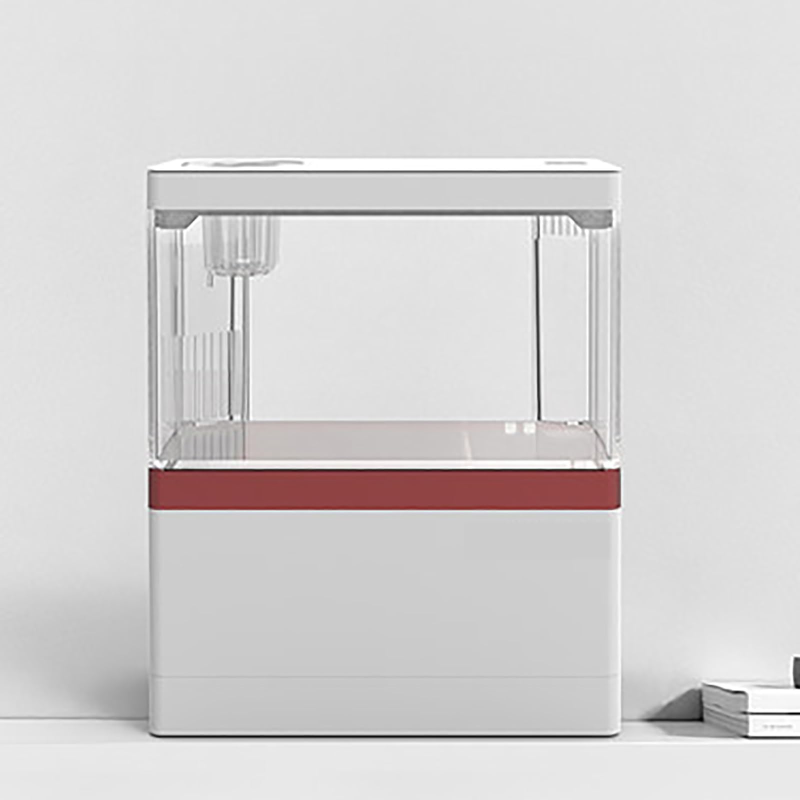 Mini Acuario de sobremesa, pecera con filtración e iluminación LED