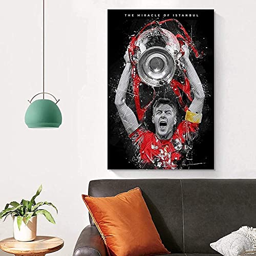 Poster Steven Gerrard 50x70cm pour mur vide bureau