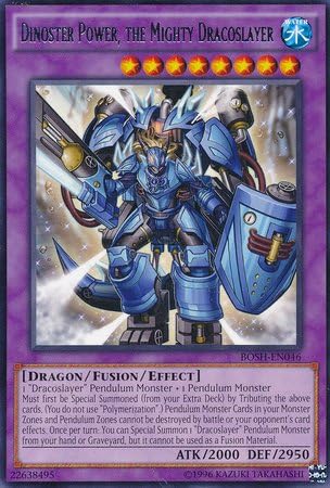 Yu-Gi-Oh! - Dinoster Power, el poderoso dracoslayer (BOSH-EN046) - Rompeadores de la sombra - Edición ilimitada - Raro