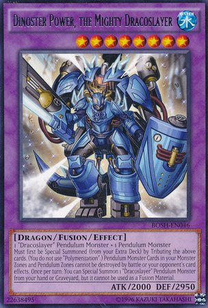 YU-GI-OH! - Dinoster Power, The Mighty Dracoslayer (BOSH-EN046) - Breakers of Shadow - Unlimited Edition
