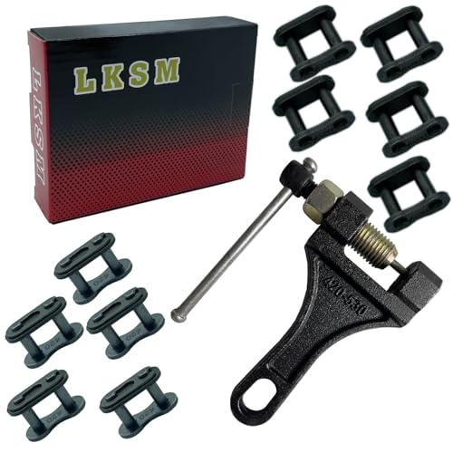 LKSM Chain Breaker Tool for 420-530 Roller Chain Motorcycle ATV Mini Bike Dirt Bike Go Kart Scooter Bicycle 40 410 415 420 428 50 520 525 530 Chains