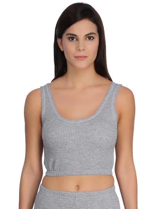 Selfcare Women's Thermal Crop Top Soft & Warm Poly Cotton Winters Wear Vest-picture-17