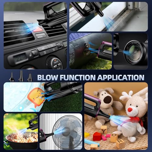 MONOZEL Cordless Handheld Vacuum Cleaner, 18000Pa 2 in 1 Car Vacuum CleanerandAir Duster, - image 5