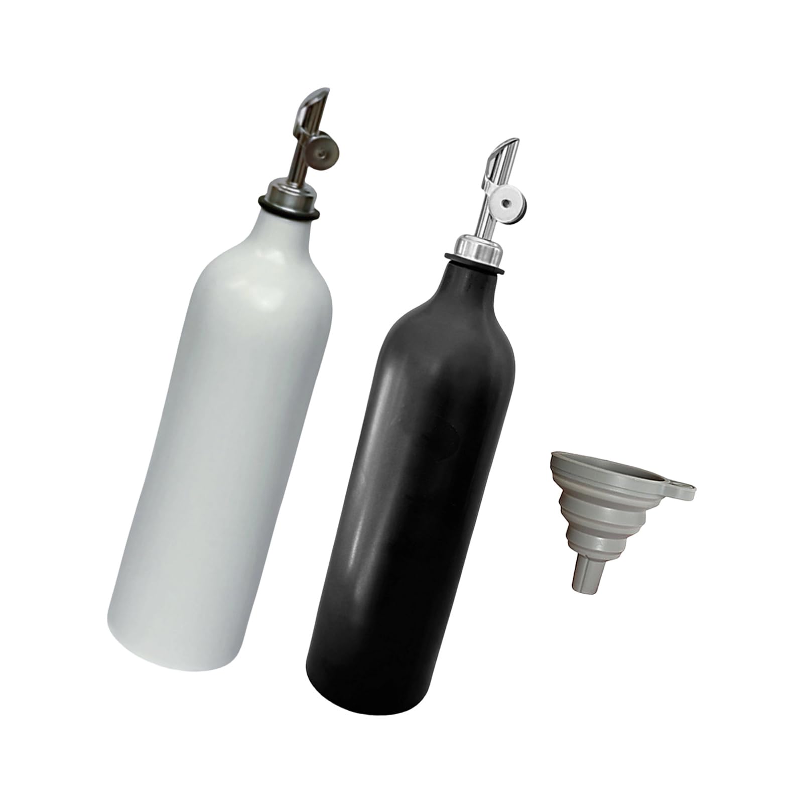 carotoe Premium Ceramic Oil Dispenser with Rustproof Stainless Steel Spout Ideal for Vinegar and Liquid Seasonings Ceramic Oil Dispenser