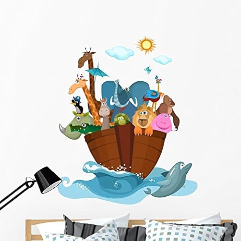 Wallmonkeys FOT-29840567-48 WM309033 Noahs Ark Babys Nursery Peel and Stick Wall Decals, 48" H x 40" W-Extra Large Cover