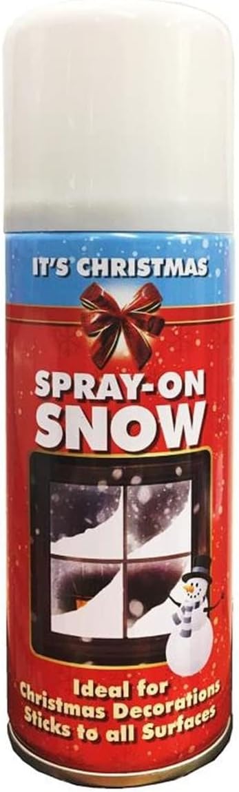 200ml Fake Artificial Christmas Snow White Spray for Xmas Tree Window Craft Decoration Item, Spray on Snow (1)