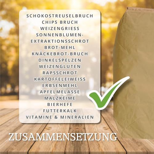 MeineHennen Pellet-Vital 25 kg - Hühnerfutter Legepellets - Nachhaltiges Alleinfuttermittel ohne Soja & Gentechnik-frei - Premium Legekorn für Hühner & Zwerghühner, Vitaminreiches Geflügelfutter