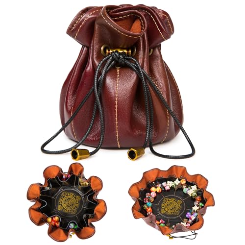 Chuleag Full-Grain Leather Dice Pouch