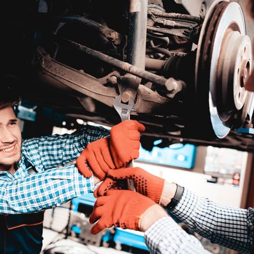 AHAQU 4PCS Adjustable Spanner Set, 4 Sizes Heavy Duty Adjustable Wrench Set Include 6in/8in/10in/12in, Metric & SAE Carbon Steel Shifter Spanners with Soft Grip Handle for Maintenance Repair 6 AHAQU 4PCS Adjustable Spanner Set, 4 Sizes Heavy Duty Adjustable Wrench Set Include 6in/8in/10in/12in, Metric & SAE Carbon Steel Shifter Spanners with Soft Grip Handle for Maintenance Repair - Image 6