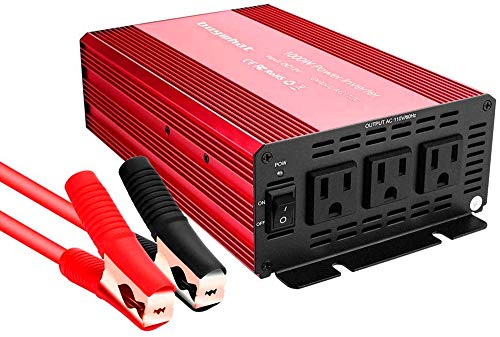 Buywhat 1000W Power Inverter 12V DC to 110V AC Car Converter 3 AC