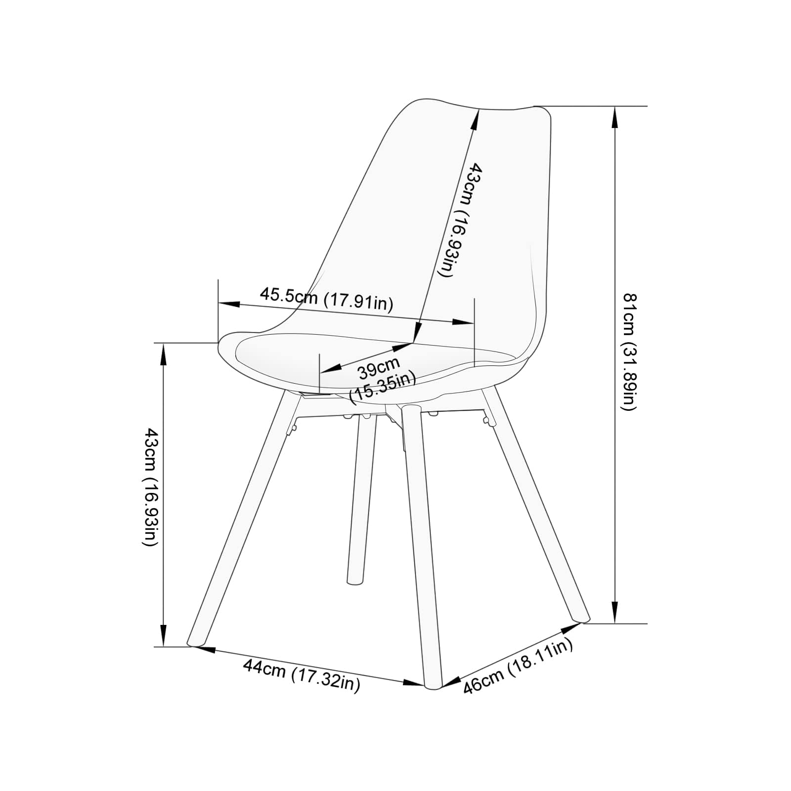Ensemble de salle à manger rectangulaire avec 4 chaises pour cuisine, salle à manger et salon (table blanche + 4 chaises de salle à manger blanches), SG-1W+OT-4W