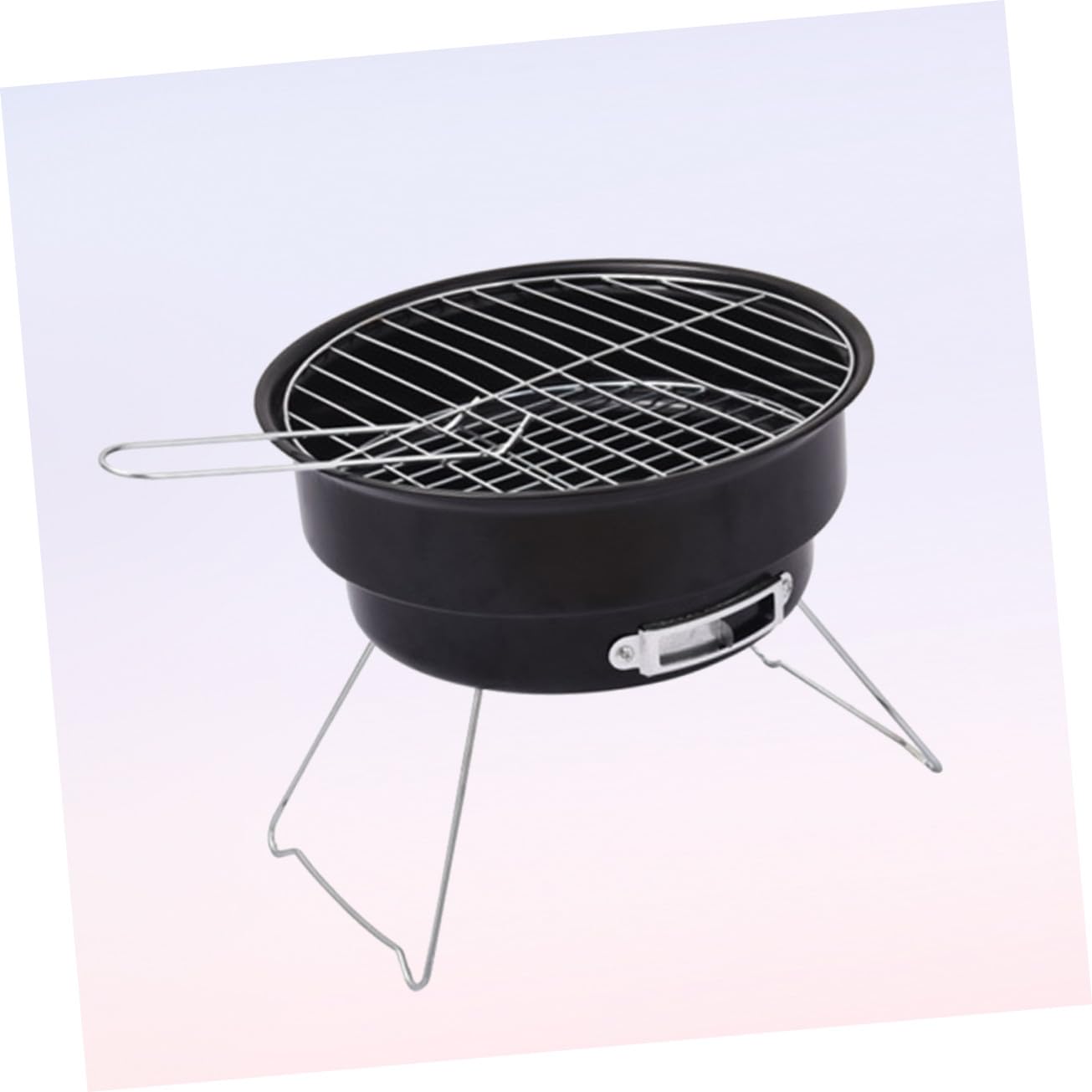 TOYANDONA Parrilla de Barbacoa Portátil de Acero Inoxidable y Compacta para Camping y Picnic al Aire con Rejilla para Asar Color Aleatorio