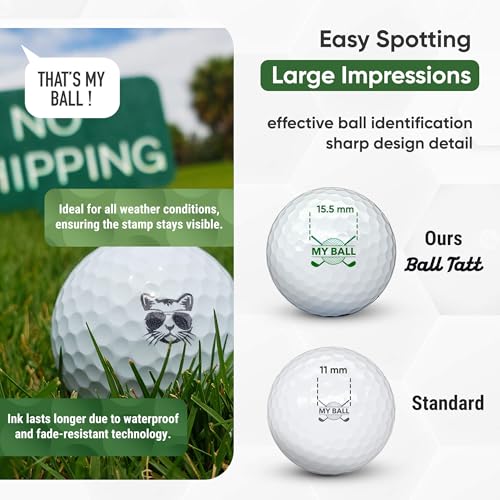 Ball Tatt Cool Cat Golf Stamper