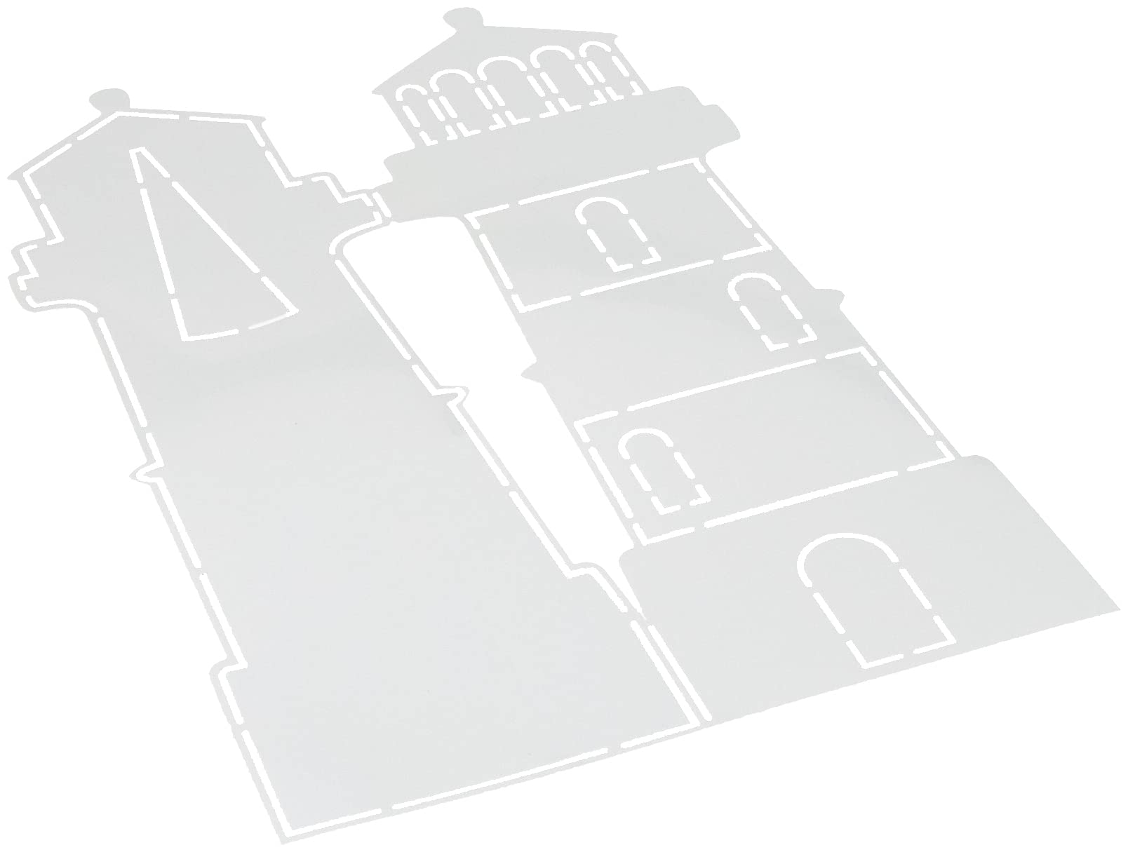 Dutch Doobadoo Lighthouse A4 Card Stencil