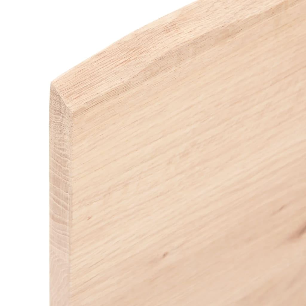 vidaXL Tablero de Mesa, Superficie de Estantería, Tablero de Bricolaje de Repuesto, Superficie de Mesa de Comedor, Madera Maciza de Roble sin Tratar
